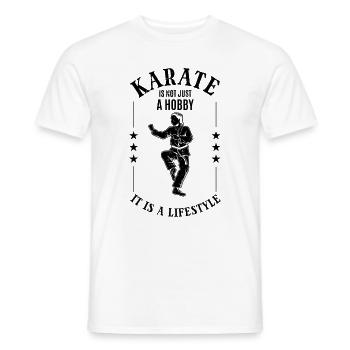 Le karaté n’est pas seulement un passe-temps, c’est un mode de vie - - T-shirt homme - blanc - Devant - AI Model Male 178 dark (178cm)