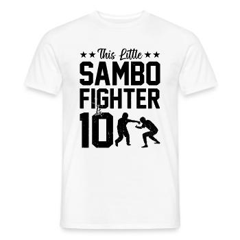 This little Sambo fighter is 10 - Sambo Kids - Men's T-Shirt - white - Front - AI Model Male 178 dark (178cm)