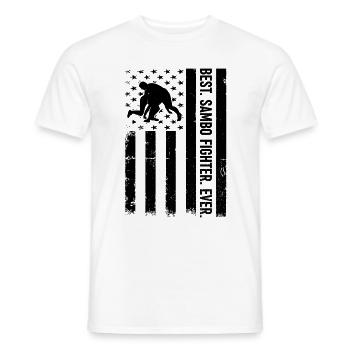 Meilleur combattant de Sambo de tous les temps - Sambo Wrestler Sambo - T-shirt homme - blanc - Devant - AI Model Male 178 dark (178cm)