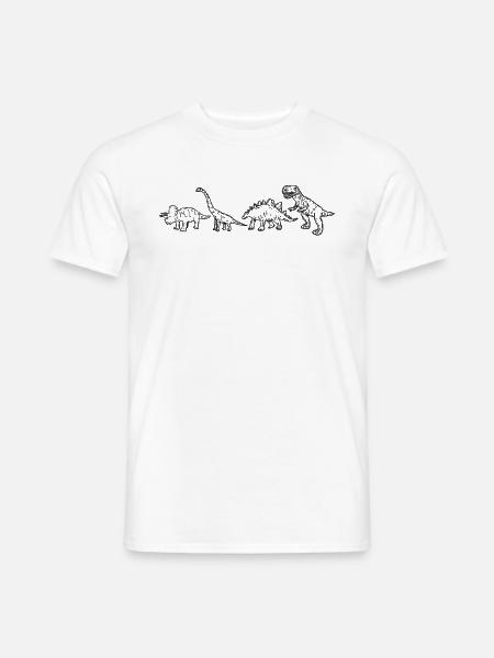 Dinosaur T-Rex Dinosaur T-Rex Dino - Männer T-Shirt - Weiß