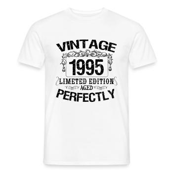 1995 Vintage | Limited edition 1995 aged perfectly - T-shirt homme - blanc - Devant - AI Model Male 178 dark (178cm)