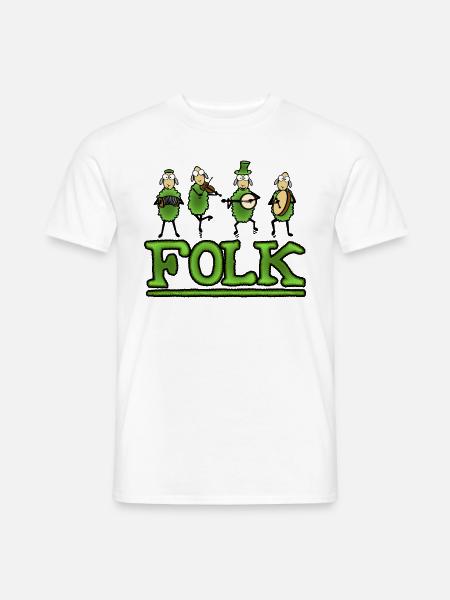 Folk Music Band - Männer T-Shirt - Weiß