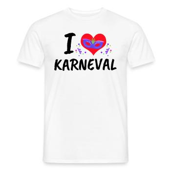 Karneval - Männer T-Shirt - Weiß - Vorne - AI Model Male 178 dark (178cm)