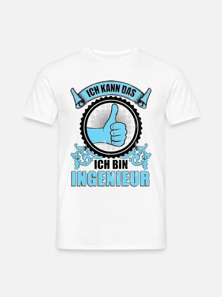 Ich kann das ich bin Ingenieur - Männer T-Shirt - Weiß