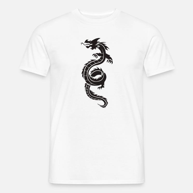 Chinesischer Drache - Männer T-Shirt - Weiß