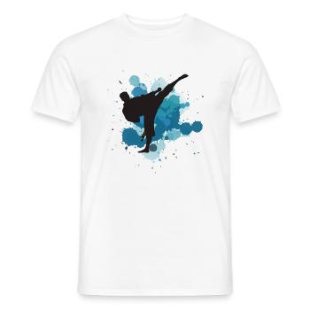 karate - Men's T-Shirt - white - Front - AI Model Male 178 dark (178cm)