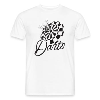Dart Darts Player Flèches Cadeau Tranche Équipe - T-shirt homme - blanc - Devant - AI Model Male 178 dark (178cm)