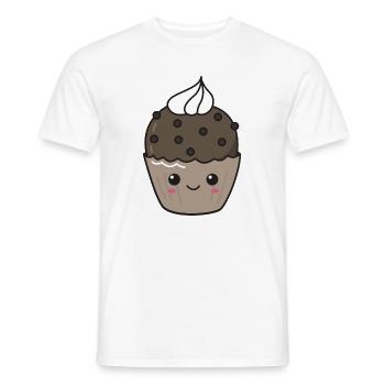 Muffin Kawaii - Männer T-Shirt - Weiß - Vorne - AI Model Male 178 dark (178cm)