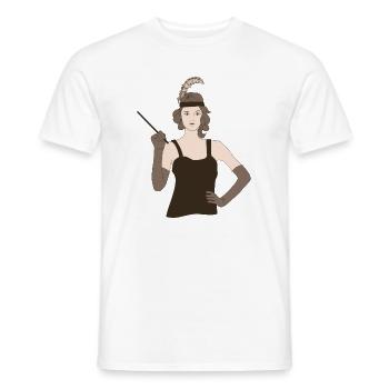 1920 1920s vintage retro Geschenk Charleston 20er - Männer T-Shirt - Weiß - Vorne - AI Model Male 178 dark (178cm)
