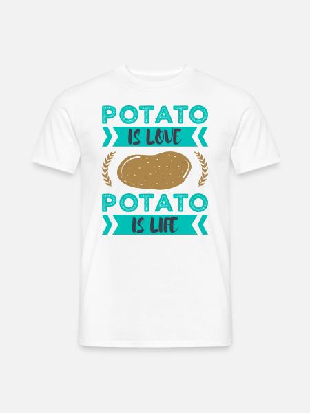 my spirit animal is a potato kartoffel kartoffeln - Männer T-Shirt - Weiß