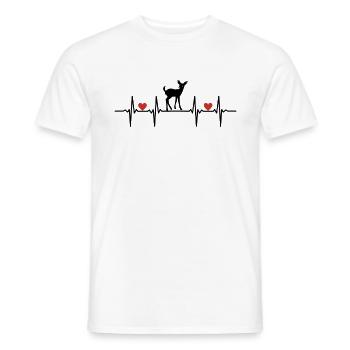 Hirsche Hirschkuh Reh Rehe Rehbock Wald, Forst Ge - Männer T-Shirt - Weiß - Vorne - AI Model Male 178 dark (178cm)