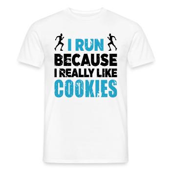 Coureur de course Coureur Renner Racer Jogging - T-shirt homme - blanc - Devant - AI Model Male 178 dark (178cm)