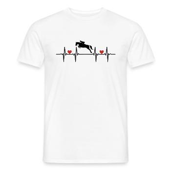 Rider Rider Horse Horses Pony Stable Horses - Men's T-Shirt - white - Front - AI Model Male 178 dark (178cm)