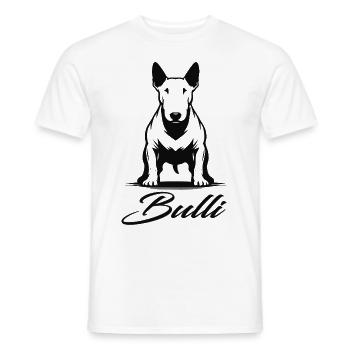 Bull Terrier Design – Character and Strength - Men's T-Shirt - white - Front - AI Model Male 178 dark (178cm)