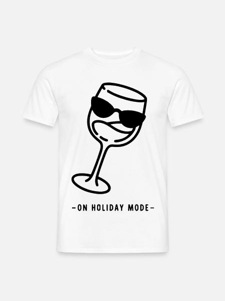 On Holiday Mode – Summer Holiday Design - Men's T-Shirt - white
