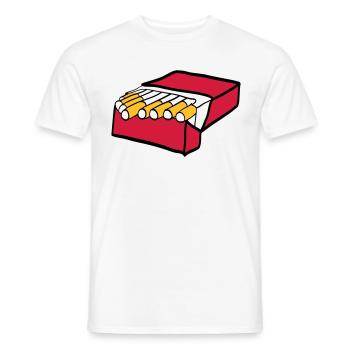 Zigaretten - Männer T-Shirt - Weiß - Vorne - AI Model Male 178 dark (178cm)