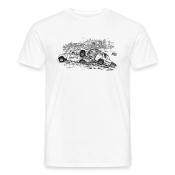 Folkrace - Männer T-Shirt - Weiß - Vorne - AI Model Male 178 dark (178cm)
