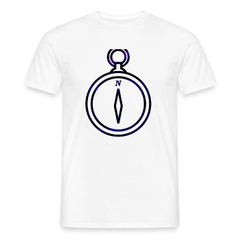 Boussole - T-shirt homme - blanc - Devant - AI Model Male 178 dark (178cm)
