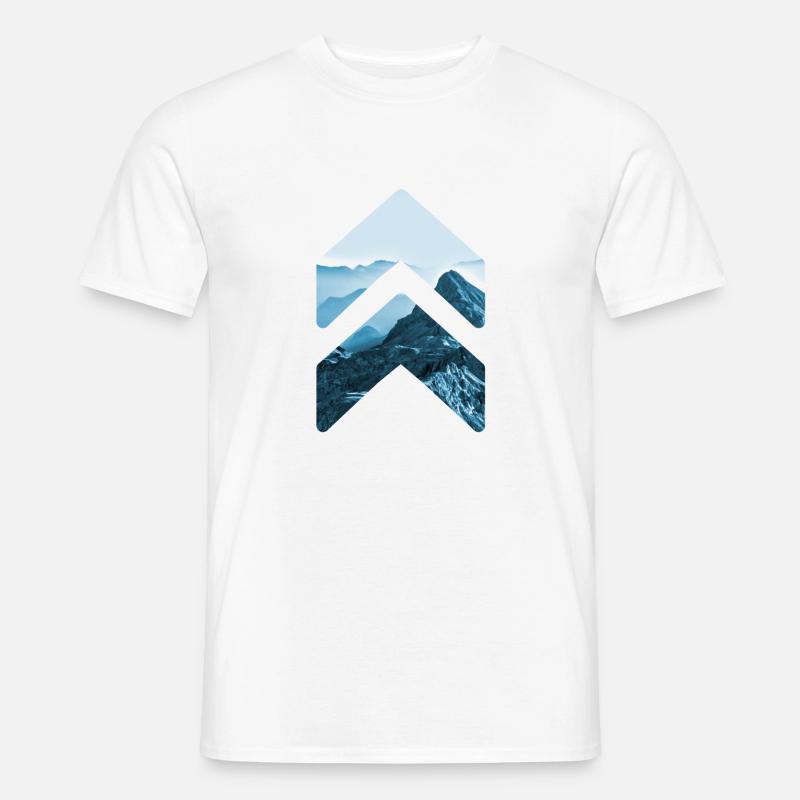 Berg - Männer T-Shirt - Weiß