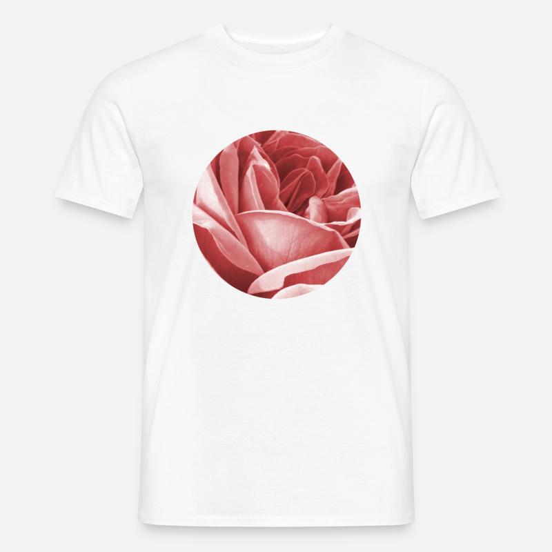 Rose - Männer T-Shirt - Weiß