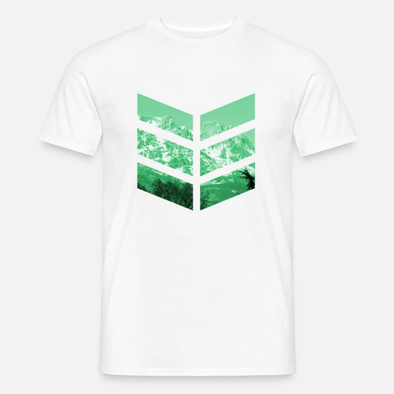 Berg - Männer T-Shirt - Weiß