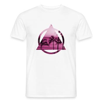 Strand - Männer T-Shirt - Weiß - Vorne - AI Model Male 178 dark (178cm)