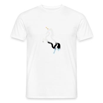 Unicorn - Men's T-Shirt - white - Front - AI Model Male 178 dark (178cm)