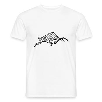 Hirsch - Männer T-Shirt - Weiß - Vorne - AI Model Male 178 dark (178cm)