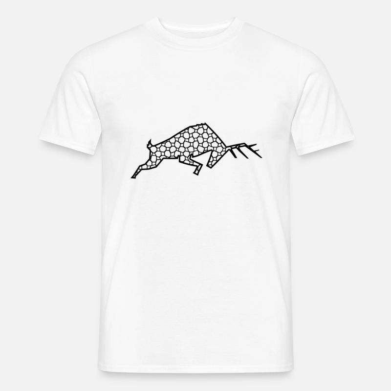 Hirsch - Männer T-Shirt - Weiß