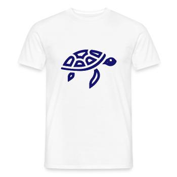 Turtle - Men's T-Shirt - white - Front - AI Model Male 178 dark (178cm)