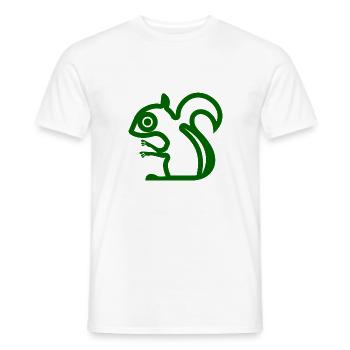 squirrel - Men's T-Shirt - white - Front - AI Model Male 178 dark (178cm)