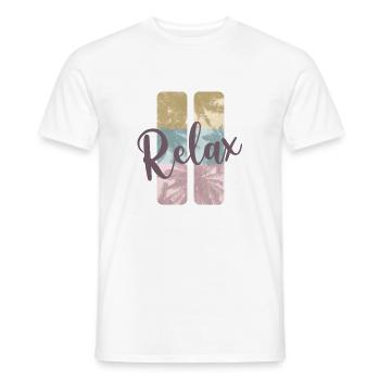 Sommer - Männer T-Shirt - Weiß - Vorne - AI Model Male 178 dark (178cm)
