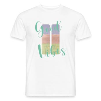 surfing - Men's T-Shirt - white - Front - AI Model Male 178 dark (178cm)