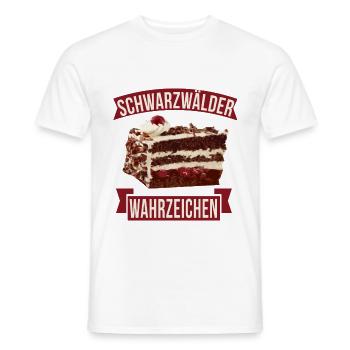 Schwarzwälder Kirschtorte Wahrzeichen Geschenk - Männer T-Shirt - Weiß - Vorne - AI Model Male 178 dark (178cm)