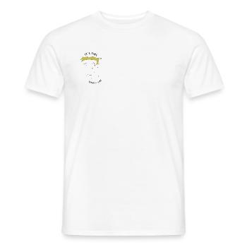 It's fine, totally fine man - ironic - Men's T-Shirt - white - Front - AI Model Male 178 dark (178cm)