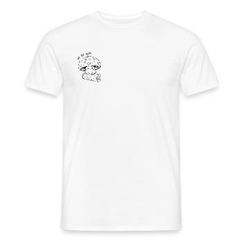 Süßer Pilz - cute but psycho - Men's T-Shirt - white - Front - AI Model Male 178 dark (178cm)