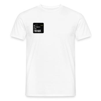 Ping Not Fine Tech-Meme - Männer T-Shirt - Weiß - Vorne - AI Model Male 178 dark (178cm)