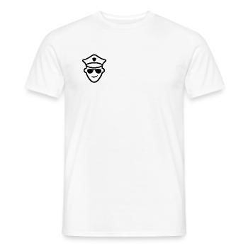 Police supporter - Männer T-Shirt - Weiß - Vorne - AI Model Male 178 dark (178cm)