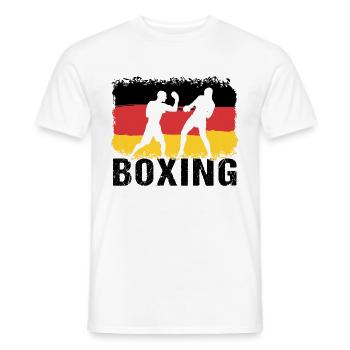 Boxing Deutschland Kampfsport Boxer - Männer T-Shirt - Weiß - Vorne - AI Model Male 178 dark (178cm)