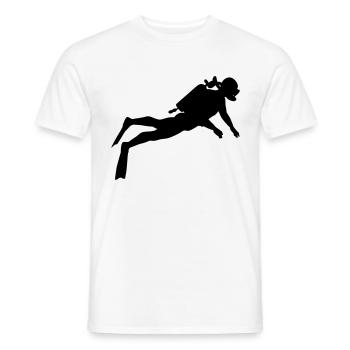 Taucher Sport Bewegung Geschenk Cool - Männer T-Shirt - Weiß - Vorne - AI Model Male 178 dark (178cm)