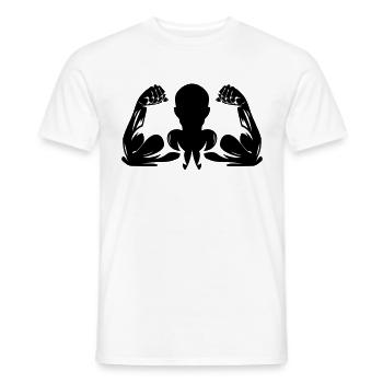 Fitness Gym Lustig Muskeln Symbol Sportler Stark - Männer T-Shirt - Weiß - Vorne - AI Model Male 178 dark (178cm)