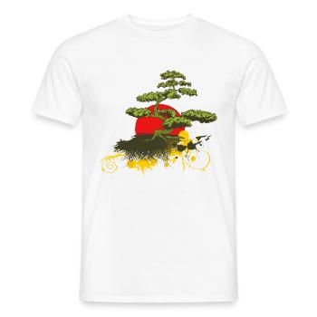 bonsaïs - T-shirt homme - blanc - Devant - AI Model Male 178 dark (178cm)