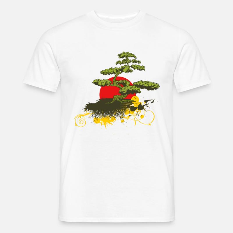 Bonsai - Männer T-Shirt - Weiß