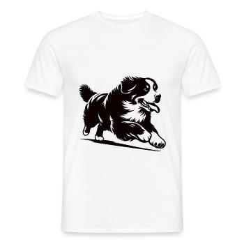 Bouvier bernois – Fier du gentil géant - T-shirt homme - blanc - Devant - AI Model Male 178 dark (178cm)