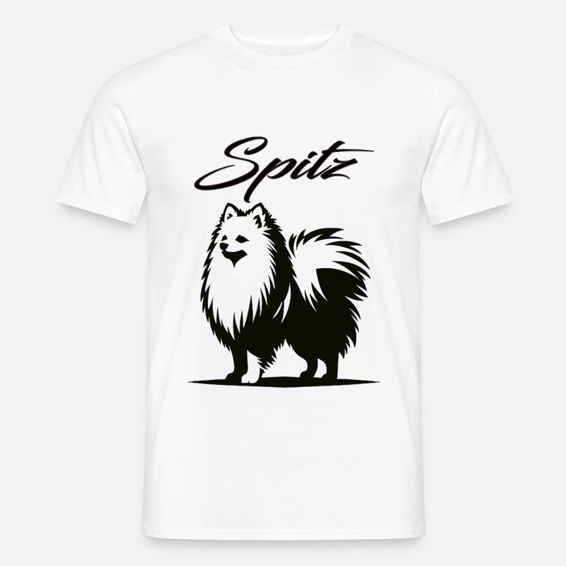 Spitz Design – Der charmante Wirbelwind - Männer T-Shirt - Weiß