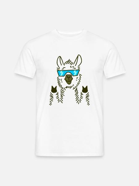 lama - T-shirt homme - blanc