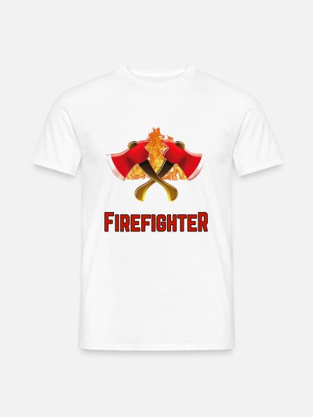 Firefighter Fire Brigade Gift - Men's T-Shirt - white