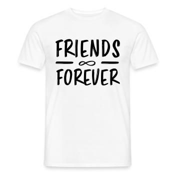 AMIS POUR TOUJOURS - T-shirt homme - blanc - Devant - AI Model Male 178 dark (178cm)