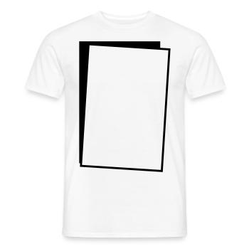 Text field transparently write notes guest list - Men's T-Shirt - white - Front - AI Model Male 178 dark (178cm)