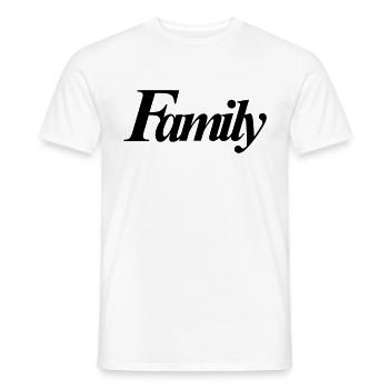 Familie Family Fam - Männer T-Shirt - Weiß - Vorne - AI Model Male 178 dark (178cm)